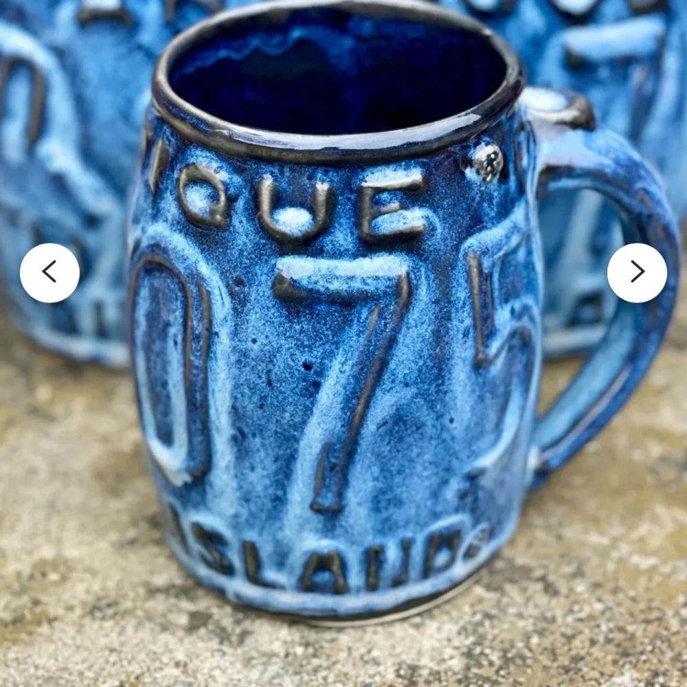 Handmade RI License Plate Mug